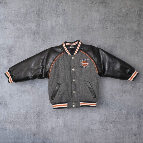 Harley-Davidson Toddler Bomber Jacket – Size 3T – Black with Embroidery - Picture 8 of 16